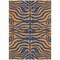 Homeroots 8' X 10' Navy Blue And Pink Animal Print Washable Indoor Outdoor Area Rug 600681 - alternate 2
