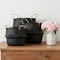 Homeroots Set of Three Black Wicker Basket, 3PK 392162 - alternate 3