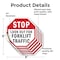 Signmission Stop Look Out for Forklift Traffic, 6 inch X 6 inch, Vinyl Decal, 5PK OC-D-5PACK-6-41 - alternate 2