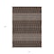 Homeroots 10' X 14' Chocolate Taupe And Copper Tribal Washable Indoor Outdoor Area Rug 582559 - alternate 3