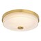Vaxcel Preston 1-Light Gold Brass Transitional Dome Flush Mount LED Fixture Glass Shade C0325 - alternate 1