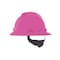 Msa Safety V-Gard Slotted Full Brim Hard Hat, Fas-Trac III Suspension, Type I, Class E, Hot Pink 10156373 - alternate 1