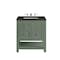 James Martin Vanities Breckenridge 30" Single Vanity, Smokey Celadon, w/ 3 CM Phantome Eclos Top 330-V30-SC-3PHT - alternate 1