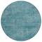 Homeroots 8' Teal Blue Round Washable Indoor Outdoor Area Rug 598862 - alternate 2
