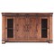 Homeroots 60" Brown Solid Wood Cabinet Enclosed Storage Distressed TV Stand 528729 - alternate 1