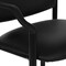 Office Star Products Big and Tall Guest Chair in Dillon Black Fabric with soft PU Arms, Sturdy Black Metal Chair 55052B-R107 - alternate 2