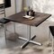 Flash Furniture Bennett 36 in Square Solid Wood Indoor Tabletop in Dark Brown with 30 in x 30 in Dining Height GSF-SQ36-DKBRN-T3030S-GG - alternate 4