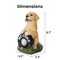 Techko Buddy the Puppy Solar Outdoor Garden Statue with Integrated LED Light, 8PK SG-821-8PK - alternate 2