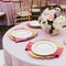 Smarty Had A Party 7" White Pearl String Round Disposable Plastic Salad Plates, 120PK 8877-WH-CASE - alternate 2