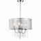 Jonathan Y Avah 17" Metal/Crystal Adjustable LED Drop Chandelier, Chrome JYL7466A - alternate 4