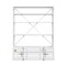 Homeroots White Three Tier Bookcase 486286 - alternate 1