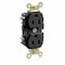 Leviton Straight Blade Receptacle, 5-15R, 15 A, 125V AC, Flush Mount, Self-Grounded M5262-E - alternate 1
