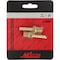 Milton 1/4'' Barb 1/4'' MNPT Brass Hose End, 2PK S-600 - alternate 1