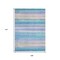 Homeroots 9' X 12' Aqua Lavender And Peach Striped Washable Indoor Outdoor Area Rug 631201 - alternate 4