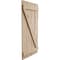 Ekena Millwork Rustic Four Board Joined Board-n-Batten Pecky Cypress Faux Wood Shutters w/Z-Board, 22"W x 60"H SHUBJZ22X60PCPR - alternate 3