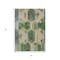 Homeroots 5' X 8' Green Gold And Silver Geometric Washable Indoor Outdoor Area Rug 618746 - alternate 2