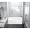 Kingston Brass 48" Acrylic Rectangular 3-Wall Alcove Tub, Right Hand Drain and Anti-Skid Surface, Glossy White VTAM4832R22D - alternate 3