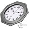 Clockswise 12-in Non-Ticking Octagon Plastic Analog Wall Clock - Elegant Decorative Accent for Home Decor in QI004143.SI - alternate 2