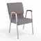 Flash Furniture Gray Fabric Stackable Church Chair with Arms XU-DG-60156-GY-GG - alternate 1