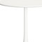 Homeroots 32" White Steel Pedestal Base Round Top Dining Table 572233 - alternate 2