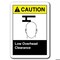Signmission 10 in Height, Plastic, 10" x 7", ANSI-710CS Low Overhead Clearance ANSI-710CS Low Overhead Clearance - alternate 2