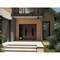 Vdomdoors Front Exterior Prehung Aluminum Double Doors Ronex1277 Brown 1 Sidelight Mirrored Clear Glass 1 RONEX1277DEXD-BRW-W72+14xH96-RH-O - alternate 2