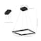 Jonathan Y Nero 15.75" Square Contemporary Modern Metal Integrated LED Pendant Light, Black JYL7104A - alternate 3