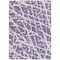 Homeroots 3' X 5' Purple and White Abstract Washable Non Skid Indoor Outdoor Area Rug 559310 - alternate 3