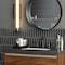 Apollo Tile Arte 0.47 in. x 7.87 in. Matte Black Ceramic Pencil Tile Trims 0.3 sq. ft./case, 10PK RID88BLKPENM - alternate 3