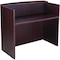 Boss Reception Desk, 71W X 30/36D X 42H, Mahogany N169-M - alternate 1