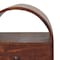 Homeroots 24" Brown Solid Wood Oval One Drawer Nightstand 651869 - alternate 2