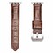 Elegani Alligator-Embossed Leather Band Compatible with Apple Watch 41mm, Brown, Rose Gold Buckle LATPAM-BRN-RGD-41 - alternate 1