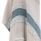 Homeroots 50" X 60" Teal And Blue Cotton Woven Striped Throw Blanket with Fringe 518822 - alternate 2