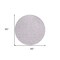 Homeroots 8' Lavender And Purple Round Geometric Washable Indoor Outdoor Area Rug 602421 - alternate 2