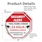 Signmission Security Alert This Farm Under 24 H, 4 inch X 4 inch, Vinyl Decal, 2PK OC-D-2PACK-4-329 - alternate 2