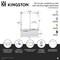 Kingston Brass 60" Acrylic Anti-Skid Alcove Right-Hand Drain Tub with Left Sliding Tub Door, White/Brushed Nickel KVTAP6032R22C8 - alternate 2