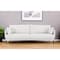 Homeroots 85" Off White Sofa With Black Legs 480936 - alternate 3