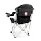Picnic Time Family Of Brands NCAA Alabama Crimson Tide Reclining Camp Chair - Beach Chair for AdultsBlack with Gray Accents 803-00-175-004-0 - alternate 1