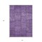Homeroots 3' X 5' Purple Eggplant And Gray Patchwork Washable Indoor Outdoor Area Rug 581605 - alternate 2