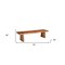 Homeroots 75" Brown Solid Wood Live Edge Dining Bench 565288 - alternate 2