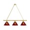 Holland Bar Stool Co Arizona State 3 Shade Billiard Light, Brass Fixture, Sparky Logo BL3BRArizSt-S - alternate 1