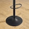 Homeroots Set of Two 31" Brown And Black Faux Leather And Steel Swivel Low Back Adjustable Height Bar Chairs 524979 - alternate 3