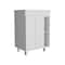 Homeroots 24" White Wood Freestanding Bathroom Vanity With White Sink 543623 - alternate 2