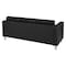 Osp Home Furnishings Pacific Sofa Couch, Black PAC53-V18 - alternate 2