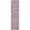 Homeroots 8' Runner Lavender and Ivory Floral Washable Non Skid Indoor Outdoor Runner Rug 564339 - alternate 2