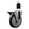 Service Caster 5'' Thermoplastic Rubber Swivel 1-1/2'' Expanding Stem Caster with Brake SCC-EX20S514-TPRB-PLB-112 - alternate 1