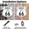 Signmission Kansas Route Marker Shield Sign Us 66, 6 Inch X 6 Inch, Plastic Sign SHI-P-6-384 - alternate 2