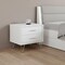 Homeroots 20" White Nightstand With Manufactured Wood Top 286439 - alternate 2