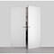 Sartodoors Modern Solid Double Hidden Door with Handle, Planum 0010 Primed with Silver Hidden Frame 60" x 80" PLANUM0010DHF-PR-60 x 80-RH-O - alternate 1