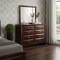 Homeroots 54" Cherry Solid Wood Eight Drawer Double Dresser 384021 - alternate 2